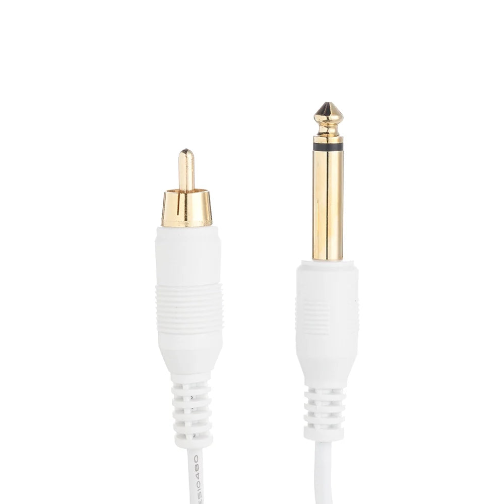 Darklab 6’ Straight RCA Cable — White