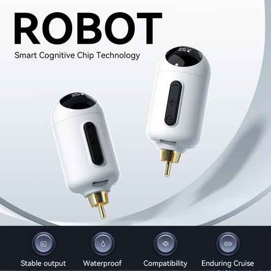 Mini fuente de alimentación inalámbrica para tatuajes: batería recargable para pluma y máquina de tatuar.