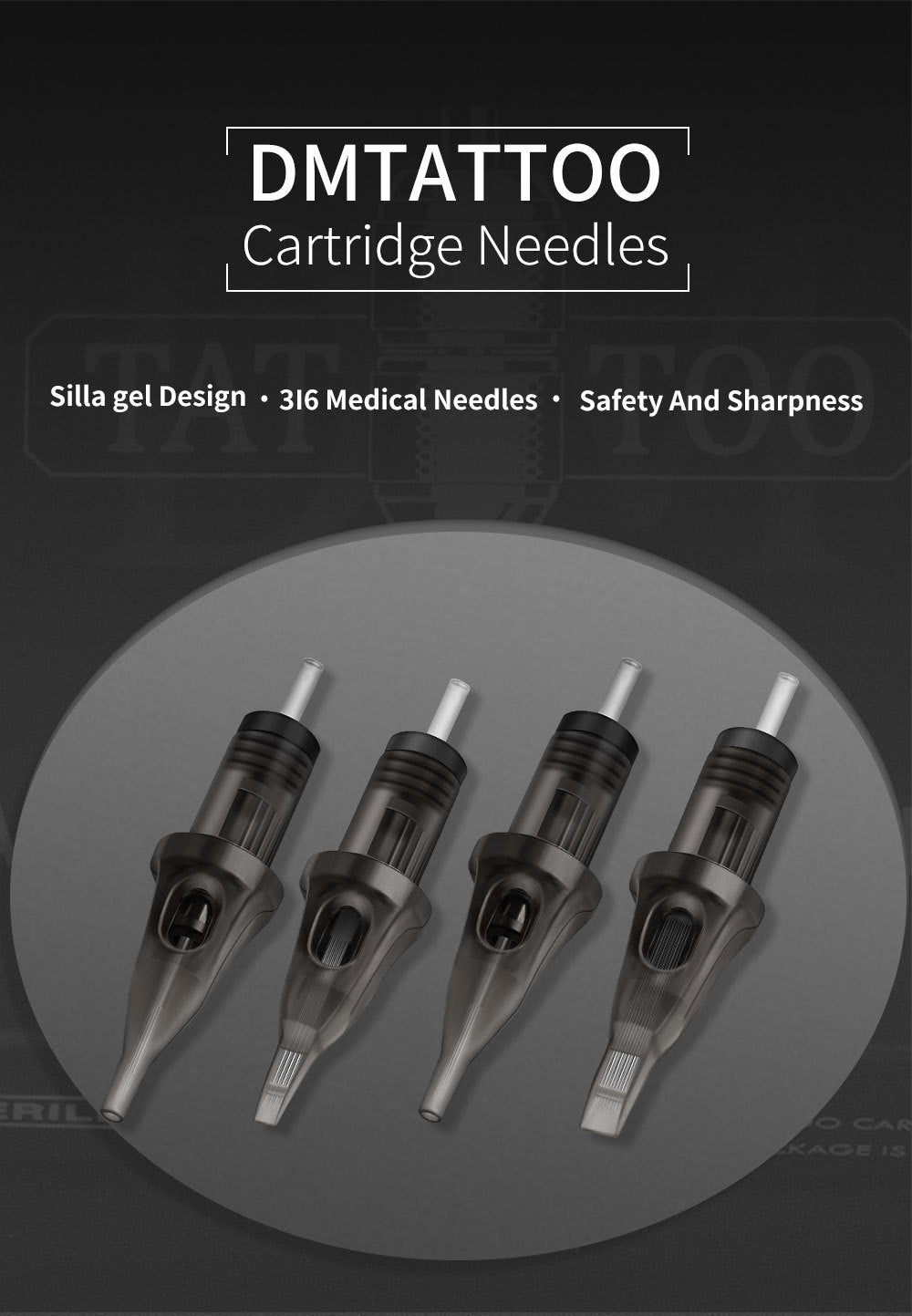 10pcs Disposable Tattoo Cartridge Needles – Short Cheyenne-Style PMU & Tattoo Needles