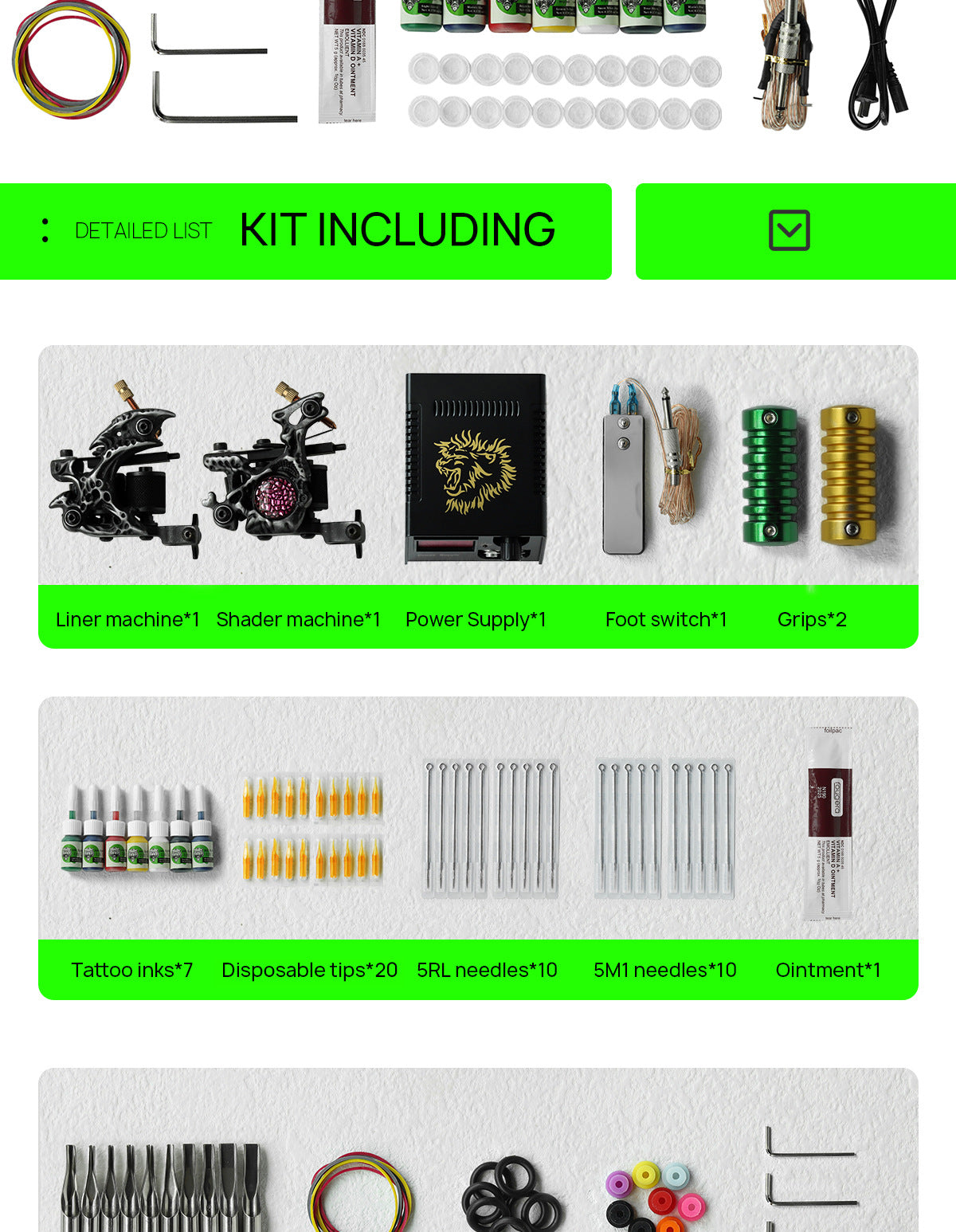 Complete Coil Tattoo Machine Kit – Liner & Shader Tattoo Equipment Set