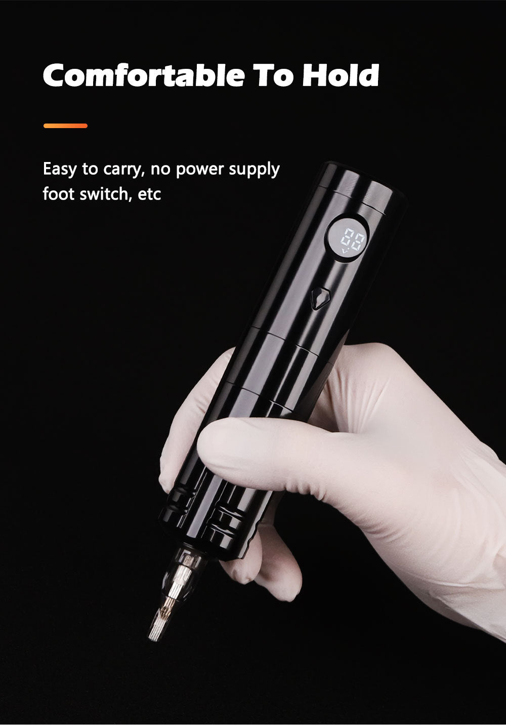 Wireless Tattoo Pen Kit with Integrated Cartridge Needle