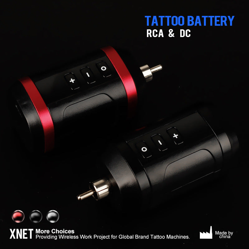 HELLO Wireless Tattoo Power Supply – Portable Mini RCA Battery for Tattoo Pen Machines