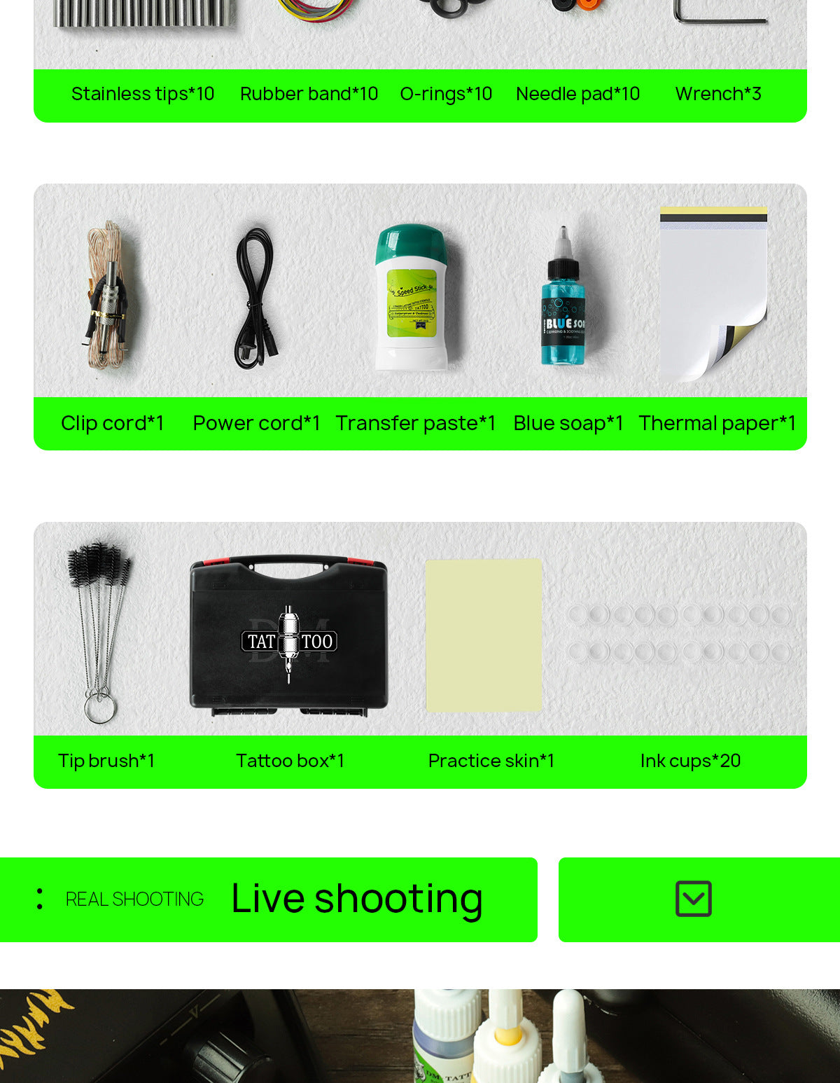 Complete Coil Tattoo Machine Kit – Liner & Shader Tattoo Equipment Set