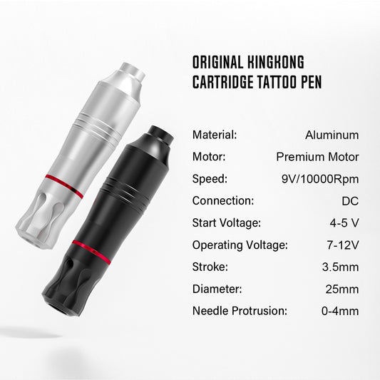 Kit completo de máquina de tatuar tipo pluma: juego de tatuaje rotativo todo en uno para principiantes