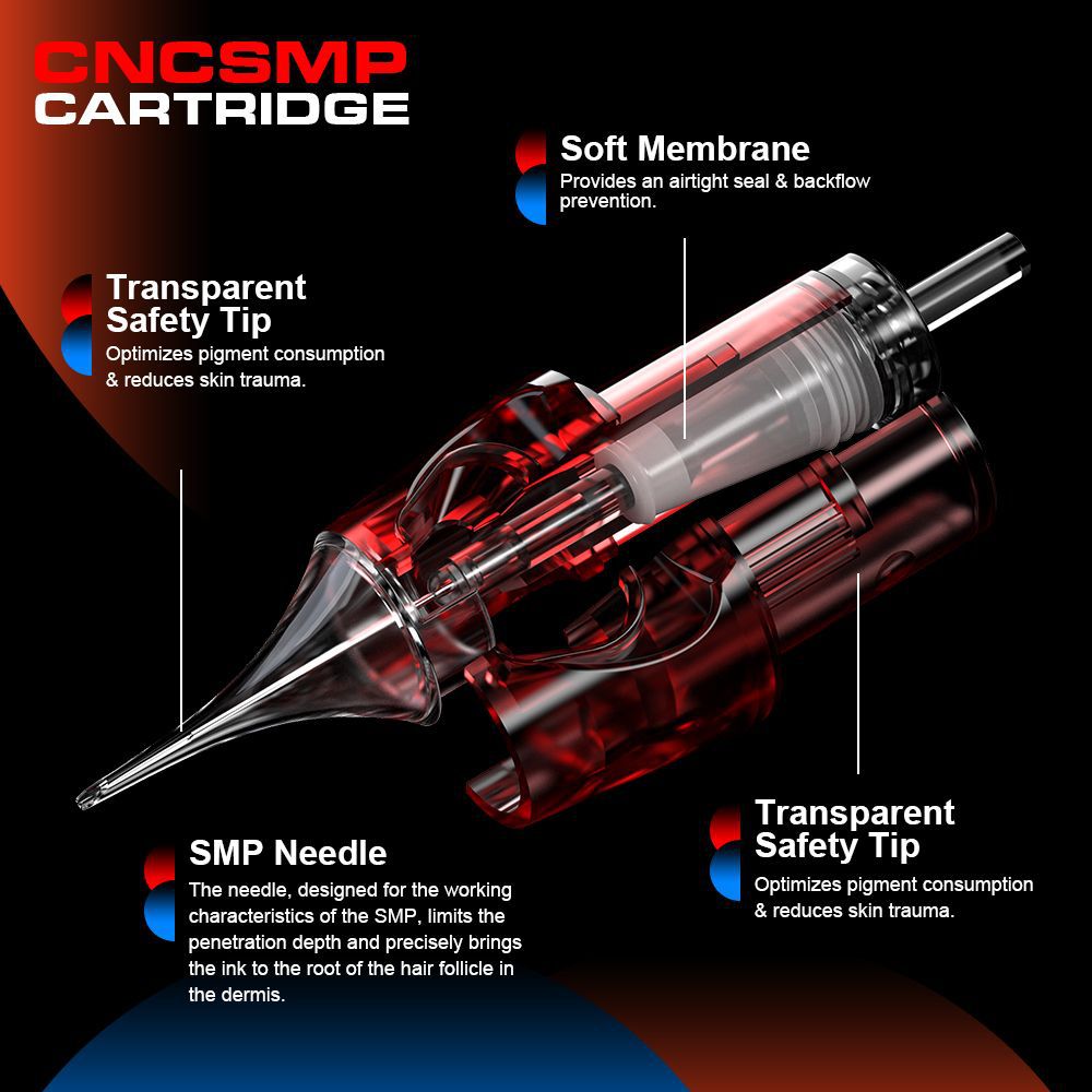 SMP Scalp Cartridge Needles – 0.18mm / 0.20mm for Hairline & Micropigmentation
