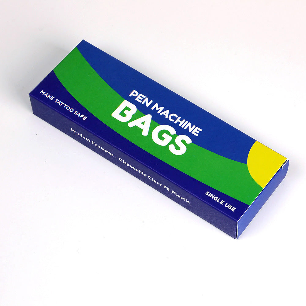 200PCS Disposable Tattoo Machine Covers – Transparent Waterproof Dustproof Sleeves