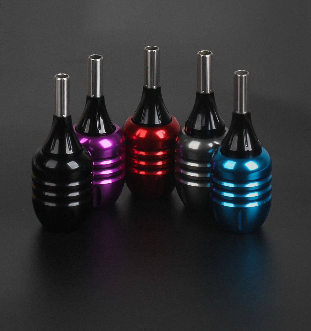 Adjustable 30mm Colored Aluminum Integrated Needle Tattoo Grip – Short Needle Compatible