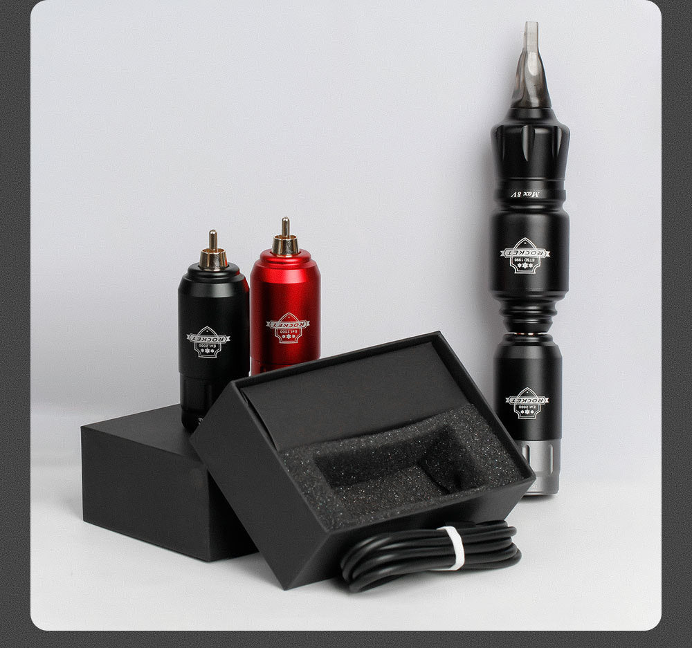 Compact Wireless Tattoo Pen Set – RCA Interface + Battery Pack