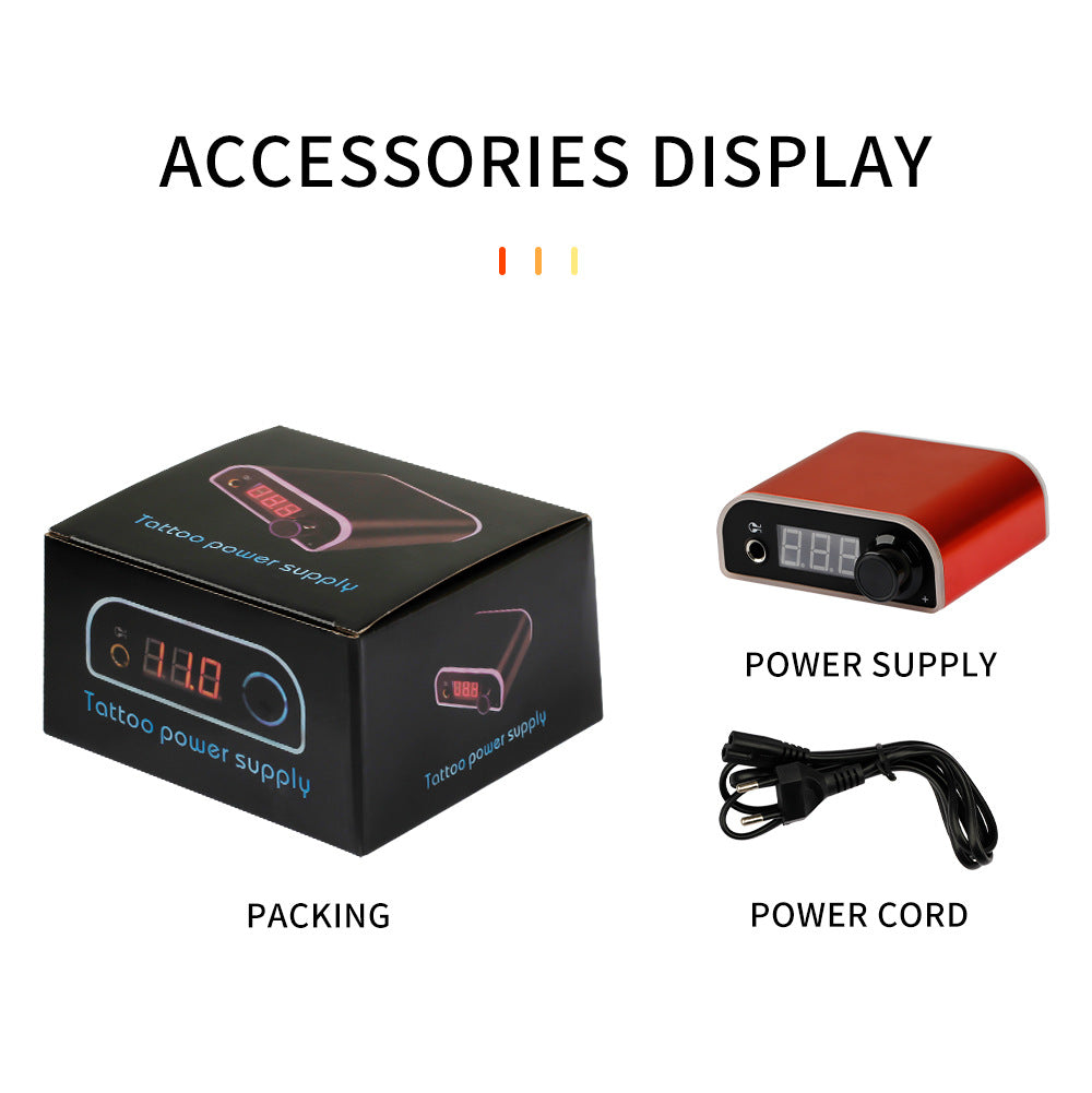 Aurora LCD Tattoo Power Supply – Digital Display Power Unit for Tattoo and Motor Machines
