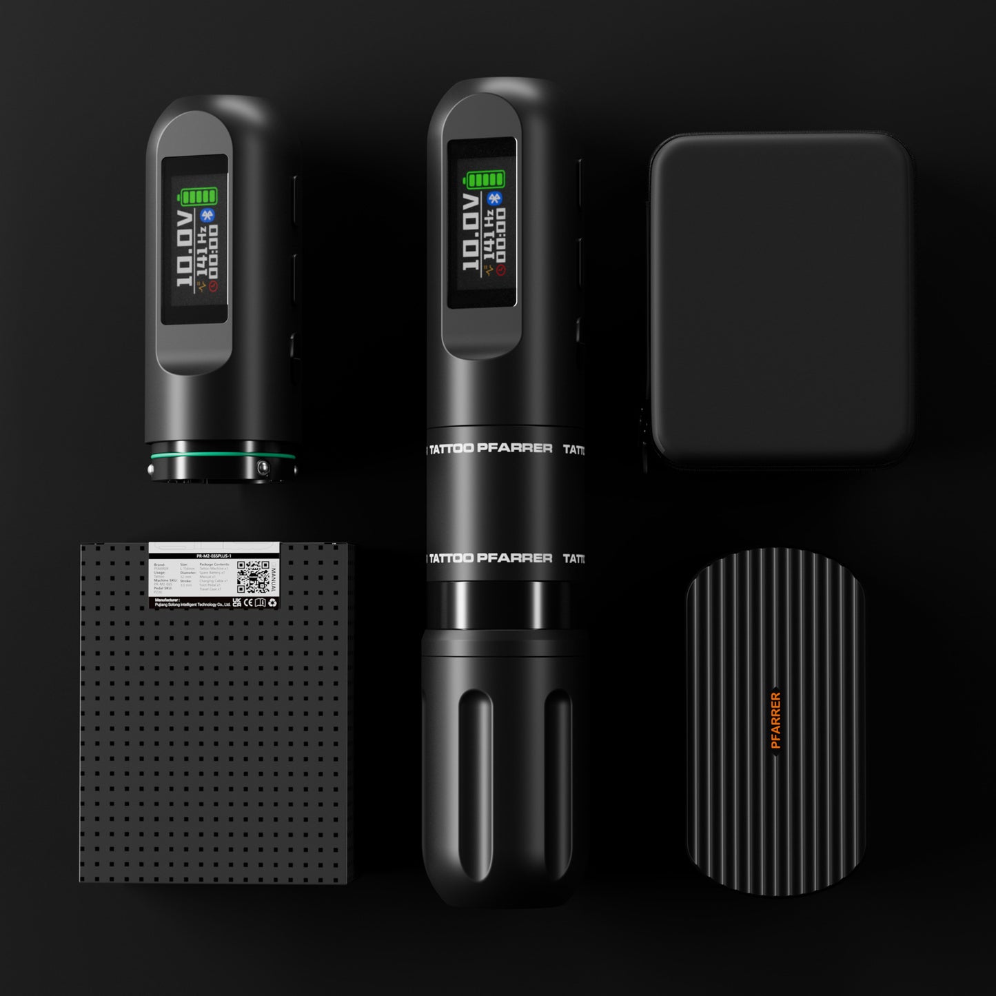 Wireless Tattoo Pen Machine – Dual Battery Rechargeable All-in-One Tattoo Gun with Bluetooth Foot Pedal