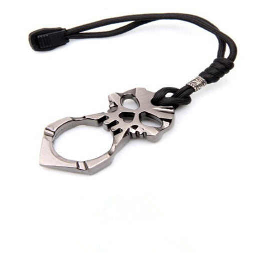 EDC Skull Stainless Steel Keychain-edc tool