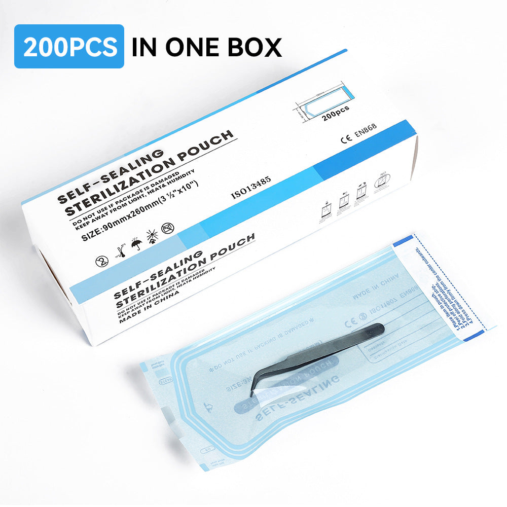 Self-Sealing Sterilization Pouches – Disposable Medical-Grade Bags for Tattoo, PMU, Dental, Nail Tools