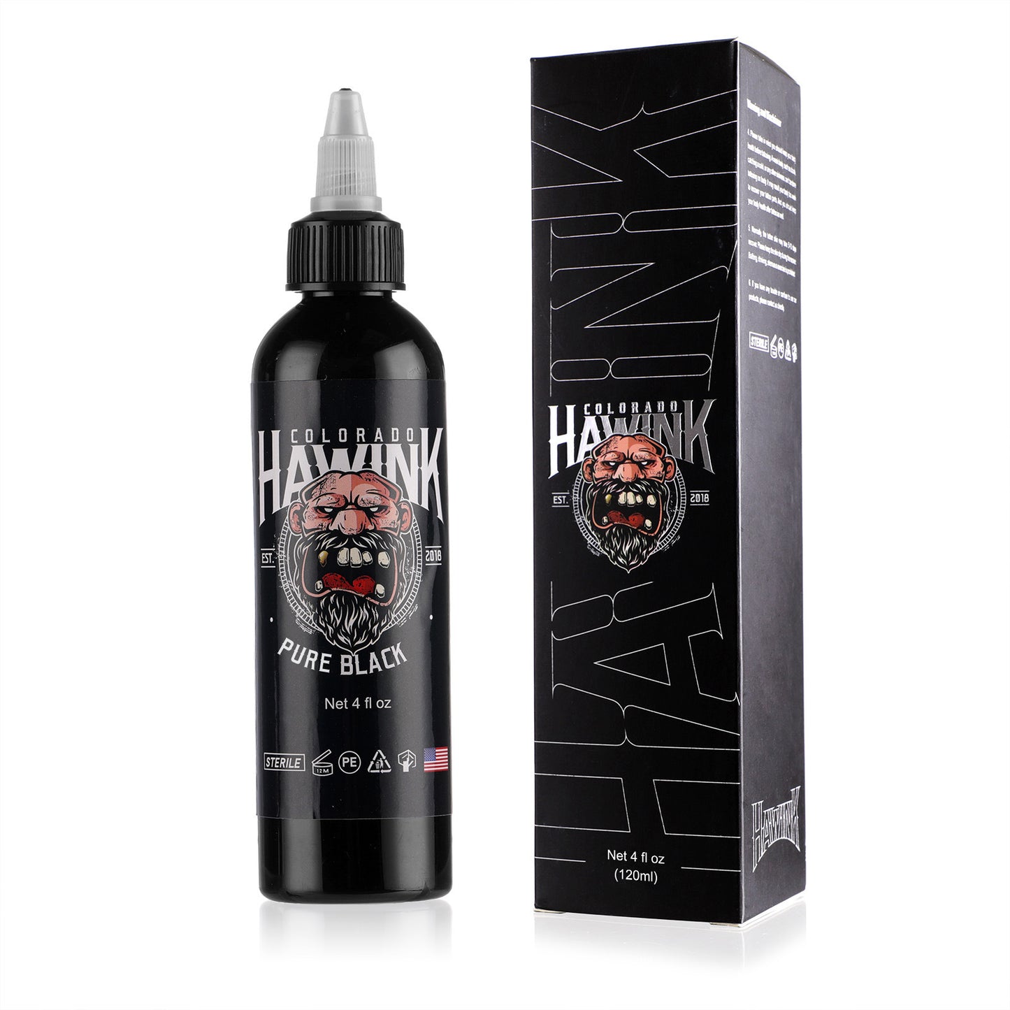 Black Tattoo Ink 120ml – Lining & Shading Tattoo Pigment