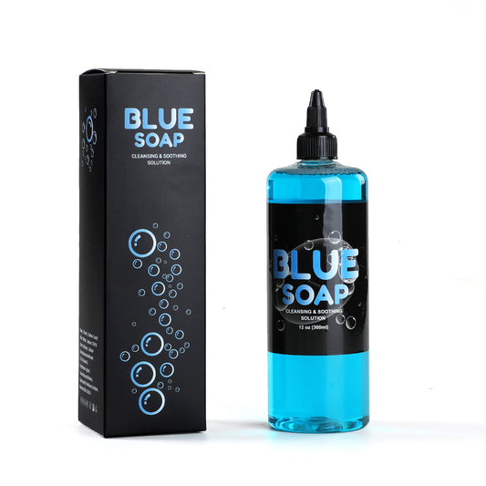 Large Bottle Tattoo Cleaning Liquid – 360ml Blue Algae Antibacterial Solution for Professional Use