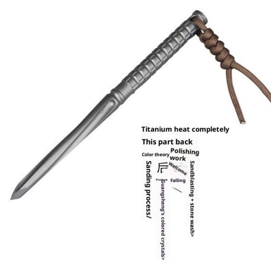 Titanium TC21 Tactical Dagger - EDC Self-Defense Tool