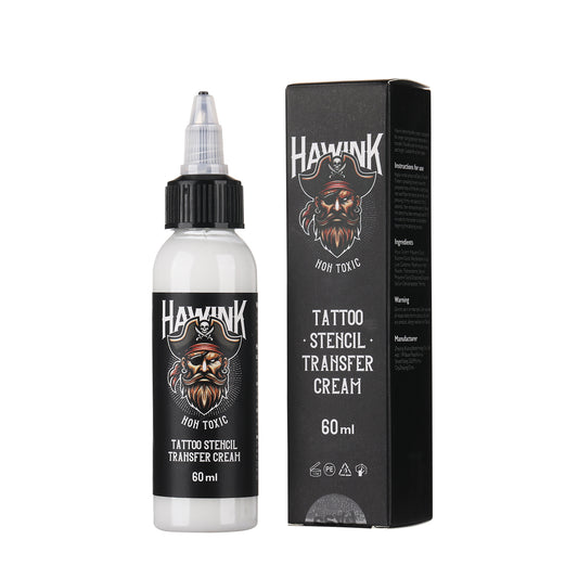 Gel de transferencia de tatuajes 60 ml: crema transparente y resistente a las manchas para la transferencia de plantillas y contornos de tatuajes precisos.