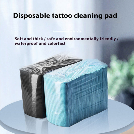 Disposable Waterproof Tattoo Table Cover – Blue & Black