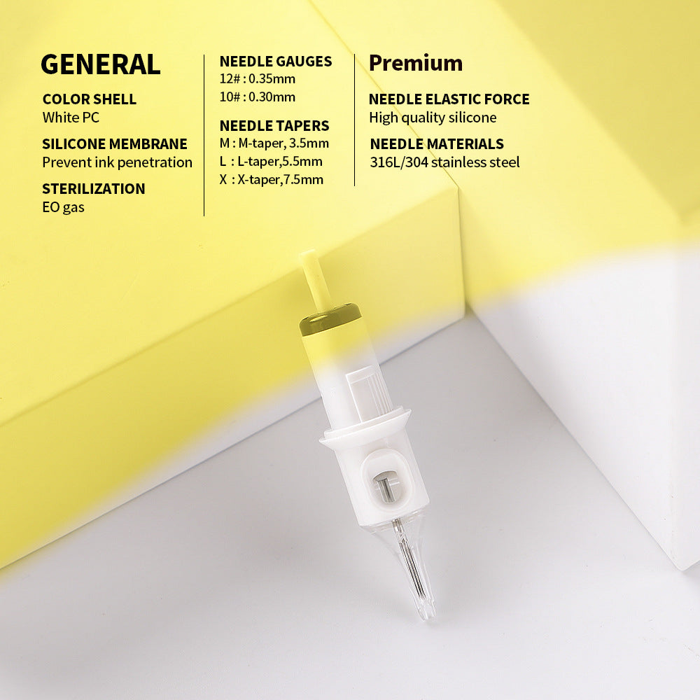 Premium Disposable Tattoo Cartridges – One-Piece Needles(20PCS/BOX)