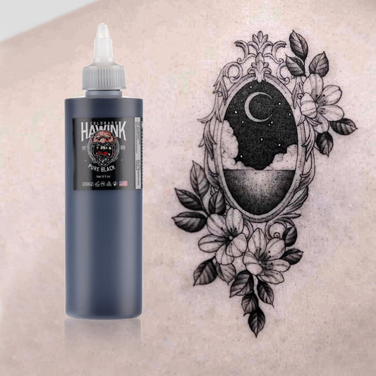 Hawink 240ml Black Tattoo Ink – Lining & Shading Formula