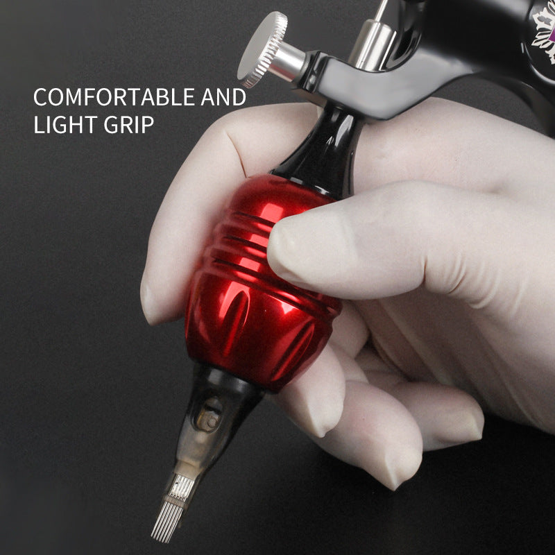 Adjustable 30mm Colored Aluminum Integrated Needle Tattoo Grip – Short Needle Compatible