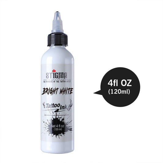 White Tattoo Ink – 120ml Professional Tattoo Pigment for Shading & Highlights