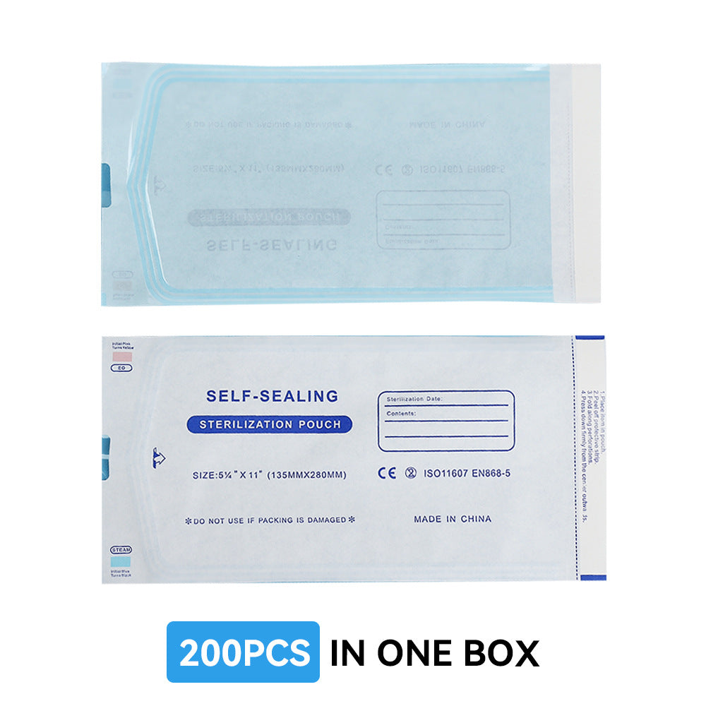 Self-Sealing Sterilization Pouches – Disposable Medical-Grade Bags for Tattoo, PMU, Dental, Nail Tools