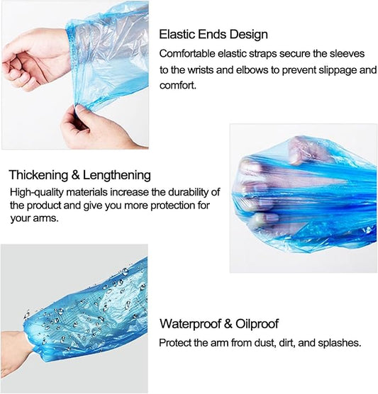 Fundas desechables de plástico para brazos (100 unidades)