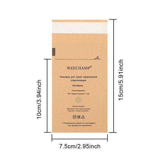 Bolsas de esterilización autosellantes: bolsas Kraft resistentes al calor para herramientas de uñas y tatuajes