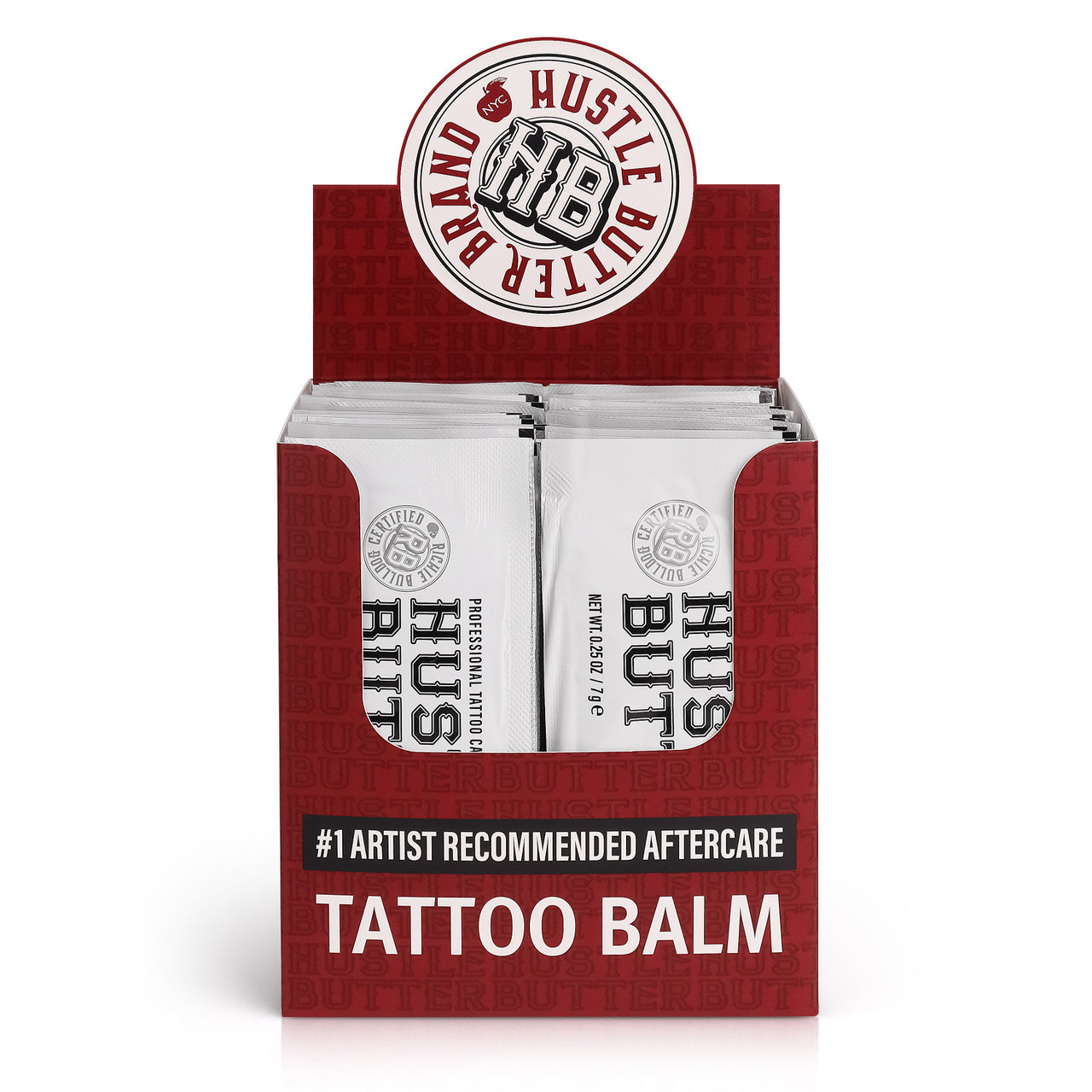 Hustle Butter Deluxe Tattoo Aftercare — 0.25oz Sample Packets — Single or Case of 50