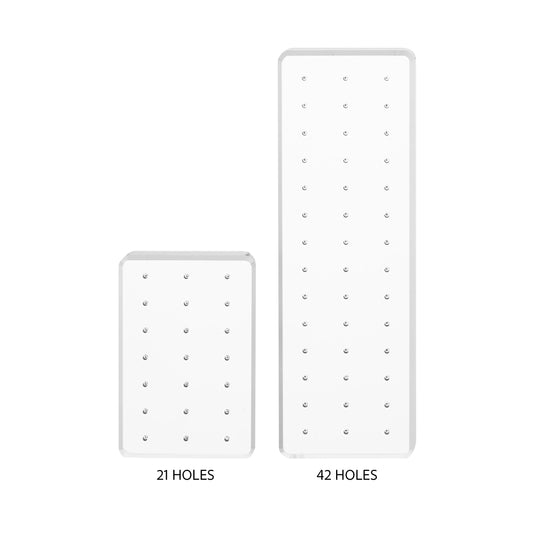 Tilum Universal Jewelry Display Block with Pegs — Pick Size and Threading