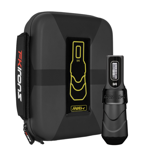 FK Irons Flux Max Tattoo Machine with 1 PowerBolt 2.0 — Pick Color and Stroke Length