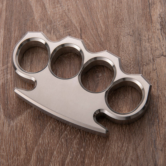 Premium stainless steel EDC metal gear featuring one-piece CNC machining and durable 13mm thick construction.