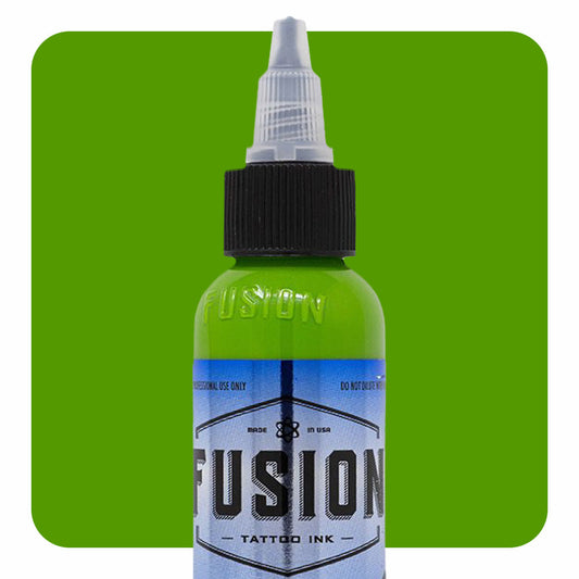 Gradient Green with Yellow 4-Pack — Fusion Tattoo Ink — 1oz