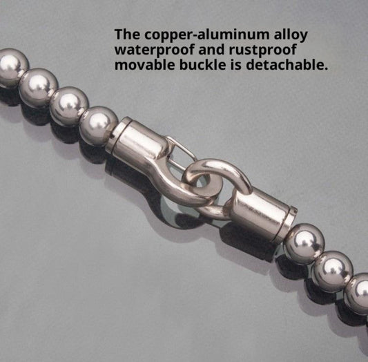Titanium Steel Bead Self-Defense Bracelet