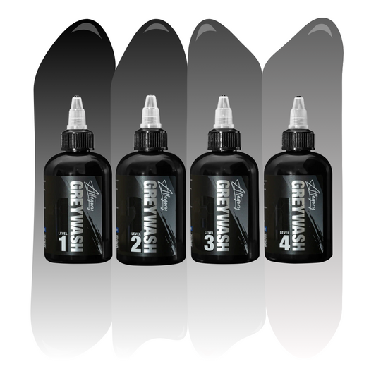 Greywash Set of 4 — Allegory Premium Tattoo Ink — Pick Size