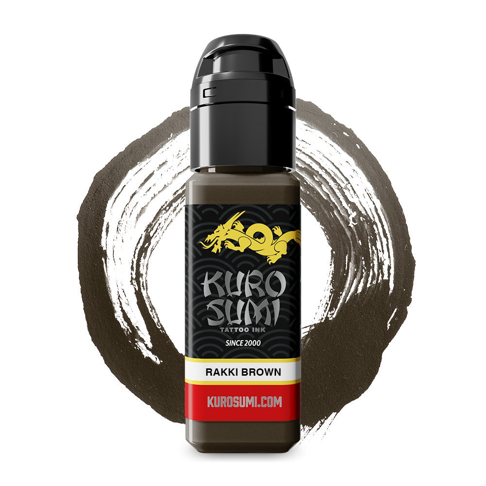 Rakki Brown — Kuro Sumi Tattoo Ink — Pick Size