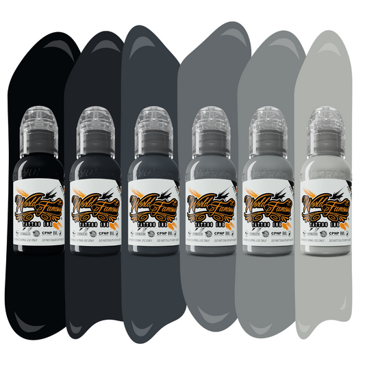 Mono Chromatic Set — World Famous Tattoo Ink — Pick Size
