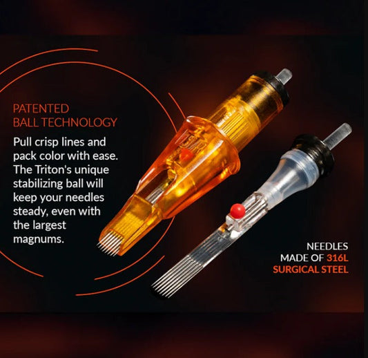 Peak Triton Cartridge - #10 Bugpin Magnum Medium Taper (3.5mm) - Box of 20