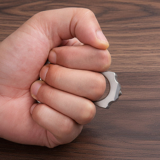 Full Stainless Steel Single Finger Knuckle Duster