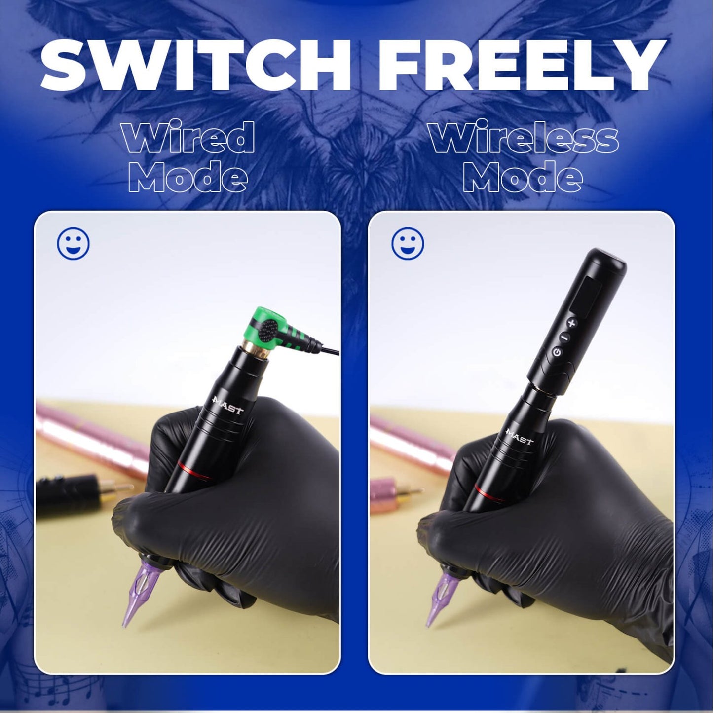 Dragonhawk Tattoo Pen Machine with 2.8MM Stroke | Mast Tour 2