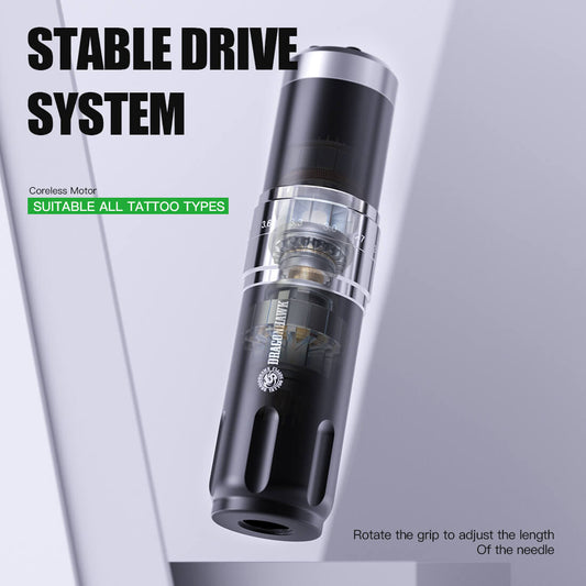 Máquina de tatuar inalámbrica Dragonhawk con 7 longitudes de trazo | Plegable 3