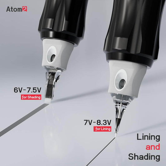 Máquina de tatuar inalámbrica Dragonhawk con carrera de 2,8 mm | Atom 2 Dragon Hawk