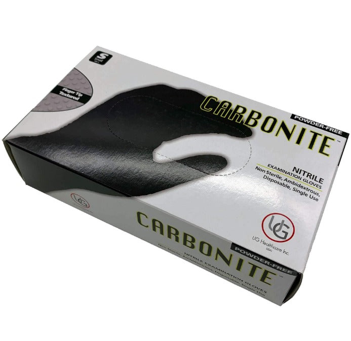 Carbonite - Black Nitrile Exam Gloves