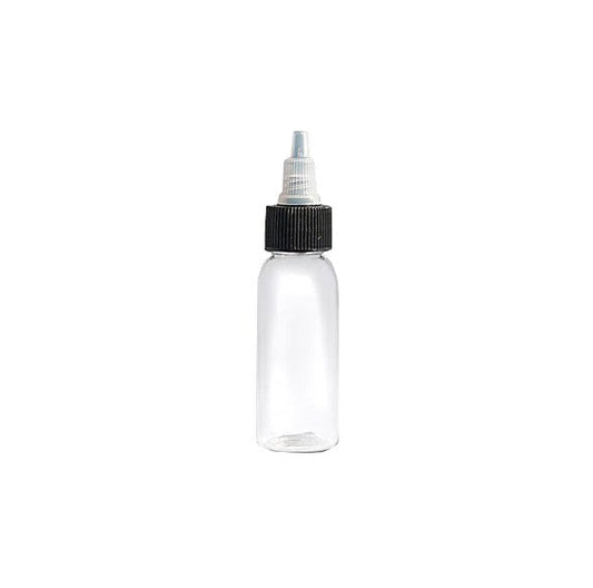 Clear Empty Tattoo Ink Bottle - With Tops