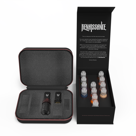 FK Irons x World Famous Yomico Special Edition Flux Max Machine & Renaissance Ink Kit