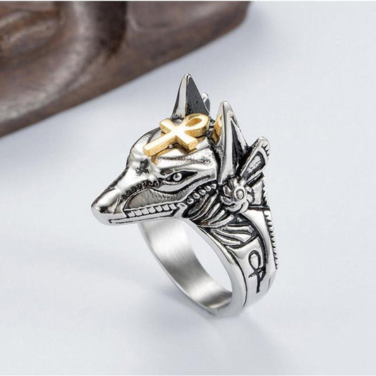 Anillo de autodefensa Anubis de acero inoxidable
