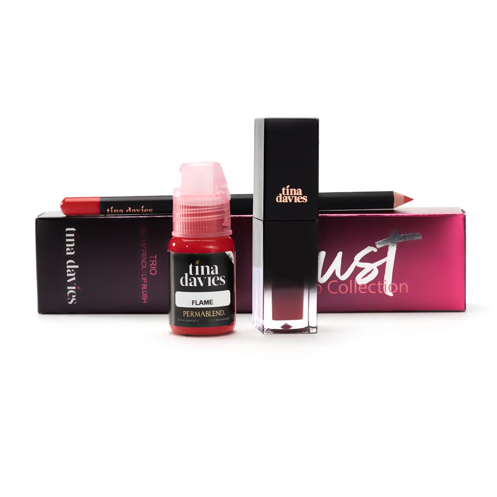 Tina Davies Lip Trio — Perma Blend — Flame