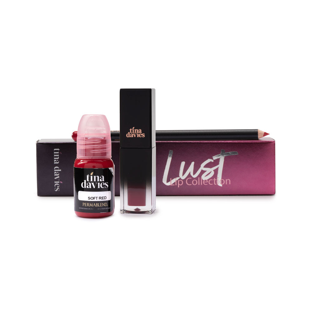 Tina Davies Lip Trio — Perma Blend — Soft Red
