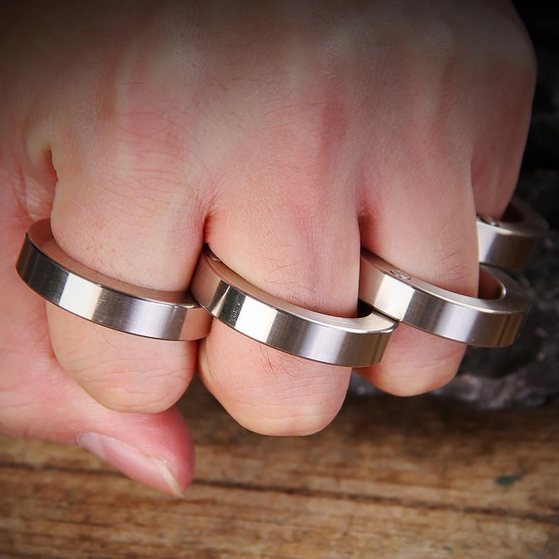 Zinc Alloy Folding Brass Knuckles Self Defense Tools For Women