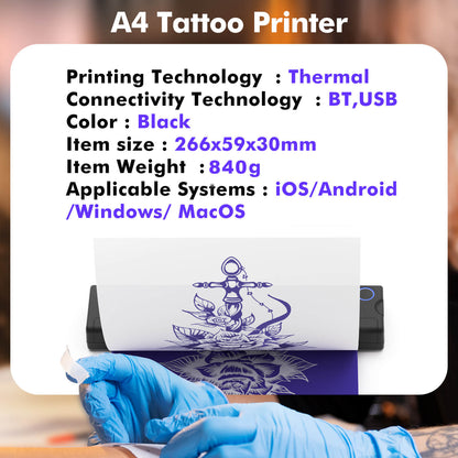 Tattoo Mate Bluetooth Inkless Printer
